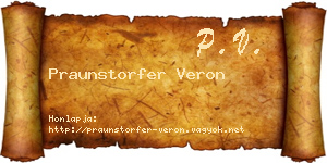 Praunstorfer Veron névjegykártya